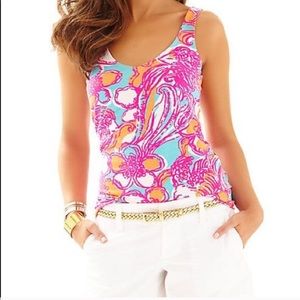 Lilly Pulitzer Tabbie VNeck Tank, women’s size M